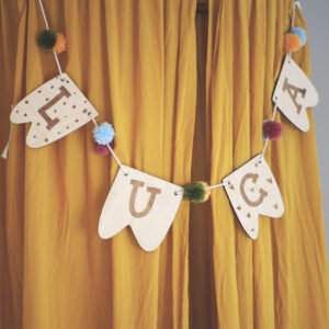 Guirnalda Infantil Personalizada con Nombre – Decoración Hecha a Mano para Bebé