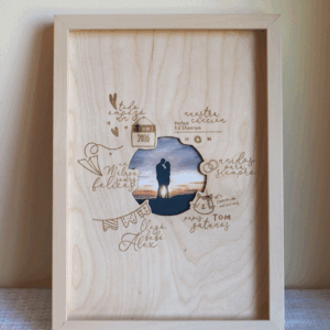 Cuadro Personalizado "Nuestra Historia" – Regalo Emotivo para Familia, Amigos o Pareja