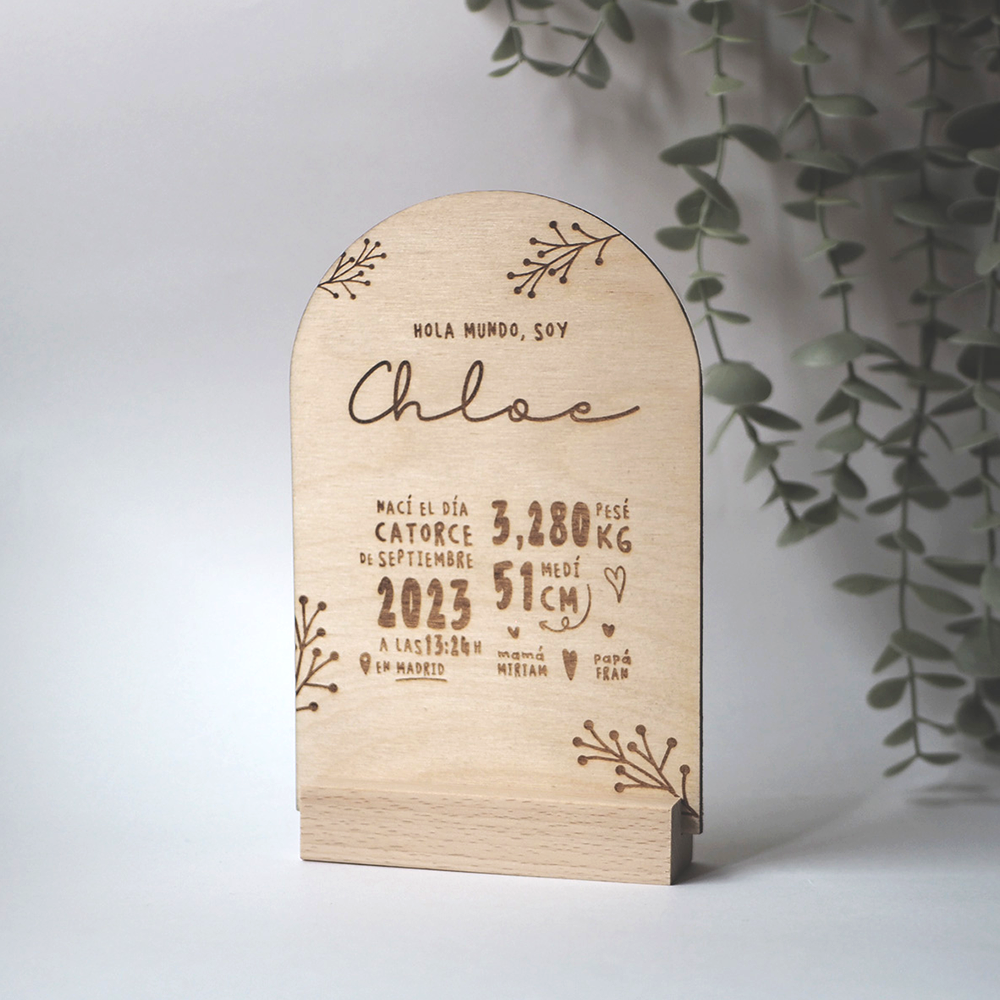 natalicio personalizado Natalicio Personalizado para Bebé – Regalo Único y Emotivo