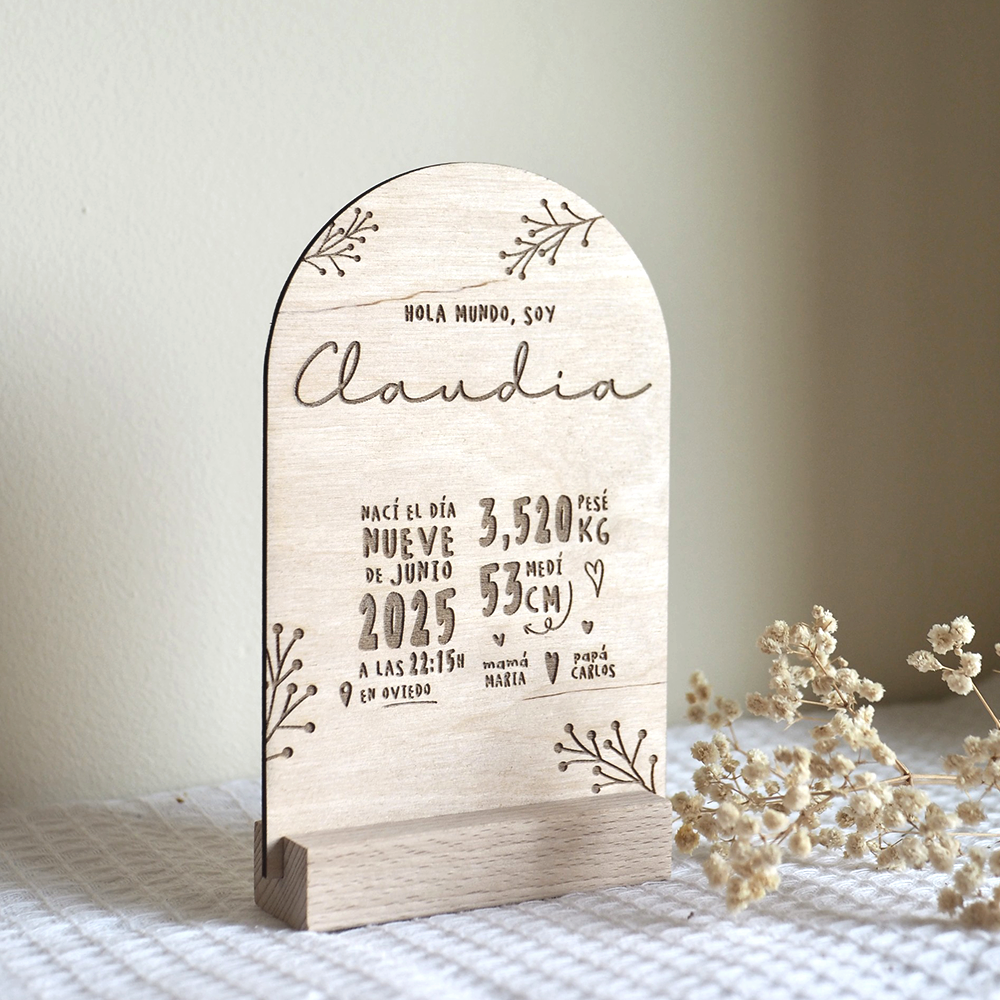 natalicio Natalicio Personalizado para Bebé – Regalo Único y Emotivo